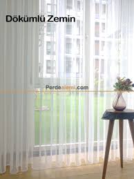 Tül perdemizi terziye vermeden nasıl kısaltabiliriz? Hayal Perde Naturel Zemin Duz Tul Perde Ekru Renk