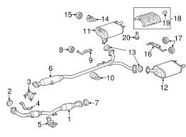 Exhaust Components For 2010 Toyota Camry Toyota Parts Center
