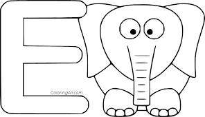 Download free printable chota bheem coloring pages for kids. Letter E And Cartoon Elephant Coloring Page Coloringall