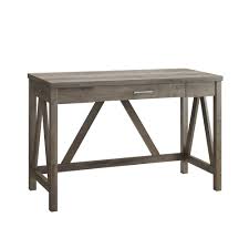 Rustic A Frame 46 Inch Computer Desk A Frame Frame Desk Wood Computer Desk Writing Desk With Drawers