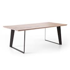 Esstisch Eiche Tischplatte Tisch Massiv Eiche Gestell Metall Masse 220 X 100 Cm Esstisch Eiche Esstisch Holz Und Esstisch Holz Massiv