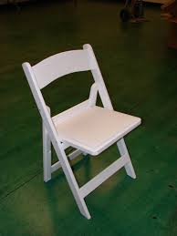 All White Resin Chair With Padded Seat Aka Garden Chair Chair Garden Chairs Folding Chair
