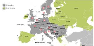Показать на карте расстояния от минска, минская область обл. Corporate Profile Shimadzu Europa