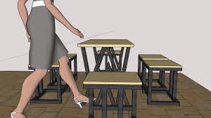 Buat meja kerja_dari besi hollow kombinasi multiplek. Meja Kursi Meja Rangka Besi Meja Kafe Meja Minimalis Baru Desain Furnitur Desain Besi