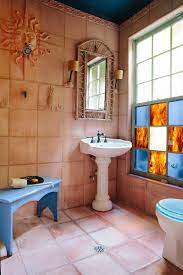 Terracotta refers to a type of ceramic pottery, which is made using the when terracotta is used to make floor tiles, this can lead to problems over time, including staining. Warm And Cozy Trend Best Bathrooms With Timeless Terracotta Tiles