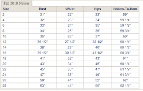 tara keely bridal size chart sizing