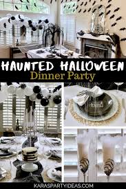 Use a pastry bag to pipe mashed potatoes into ghosts and sweet potatoes into pumpkins for a #halloween dinner Kara S Party Ideas Haunted Halloween Dinner Party Kara S Party Ideas
