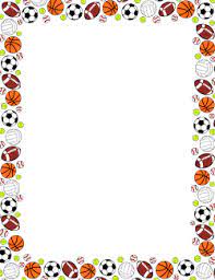 Sports Ball Border Clip Art Borders Page Borders Borders For Paper