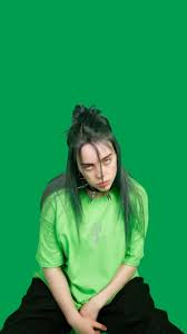 Billieeilish Green Wallpaper Wallpaperbillieeilish Billieeilishwallpaper Billie Billie Eilish Singer