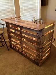 A Bar Made Out Of Refinished Crates Isn T This Beautiful Pallet Furniture For Sale Pallet Bar Diy Pallet Decor