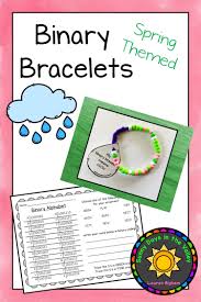 Binary Code Bracelet Spring In 2020 Student Activities Coding Seasons Activities