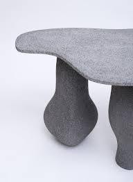 Altar Console In Black Volcanic Rock And Black Granite By Agnes Studio History Design Black Volcanic Rock Design