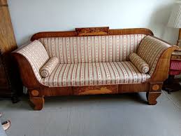 The sofa was restored about 20/30 years ago as shown in the photo is in good condition, usable. Lot Art Not Sold A Danish Mahogany Empire Sofa Richly Decorated With Inlays 19th Century L 206