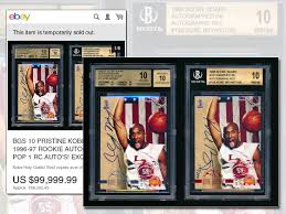 The 1996 fleer metal precious metal kobe bryant rc #181 generally requires between five and six figures to purchase, depending on its condition. The Price Of Kobe Bryant S Retirement Trading Cards Sell For 100 000 On Ebay Since He Announced It Orange County Register