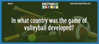 Buzzfeed editor keep up with the latest daily buzz with the buzzfeed daily newsletter! Question In What Country Was The Game Of Volleyball Developed