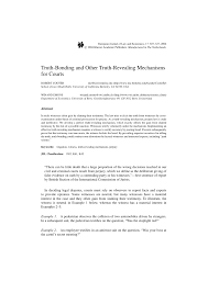 Alright, we need to calibrate the machine. Pdf Truth Bonding And Other Truth Revealing Mechanisms For Courts