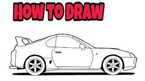 Ordered drawing for australia 👍 i used only prismacolor pencils. How To Draw A Toyota Supra Easy To Follow Youtube