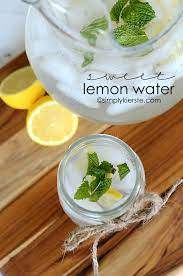 Sweet Lemon Water Oldsaltfarm Com Recipe Lemon Water Lemon Benefits Lemon Water Health Benefits