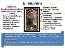 nuvem carta 6 cartas ciganas cartas do baralho cigano leitura de taro