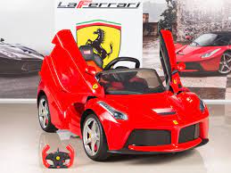 The car can be fully operated either way…manually (by child) or by parent using the remote. Ferrari 12v Laferrari Kids Electric Ride On Car With Remote Control Red