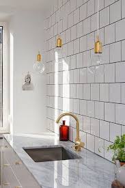 White square tile kitchen splashbacks tiles design. Black And Gold Kitchen Tiles Novocom Top