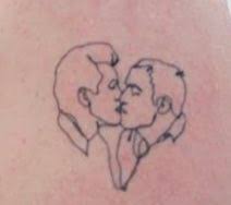 The first, an equal sign on his wedding finger, is a pointed. ð'ð'² On Twitter Am I Tripping Or Does Sam Smith S Tattoo Lowkey Looks Like Klaine
