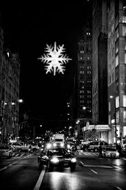 57th Street Christmas Star New York Christmas Christmas In The City Black And White Photographs
