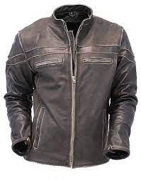 Vintage Brown Leather Vented Motorcycle Jacket Scooter Style Ma4170zdn Leather Jacket Brown Leather Jacket Jackets