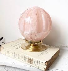 Ancient Globe Lamp Speckled Rose Globe Lamps Lamp Beautiful Lamp
