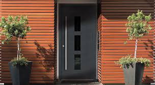 Les portes d'entrée bois alu by minco. Design Des Portes D Entree En Bois French