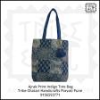 Ajrak Print Indigo Tote Bag