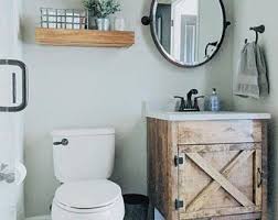 Choosing a bathroom vanity is a big decision for your house, as they cement the feel of your bathroom and may stay in your home for a long time. Rustic Bathroom Vanity Etsy