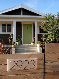 Brown house front porch ideas. Dsc05680 Jpg Image House Numbers Funky Home Decor Cottage Front Doors
