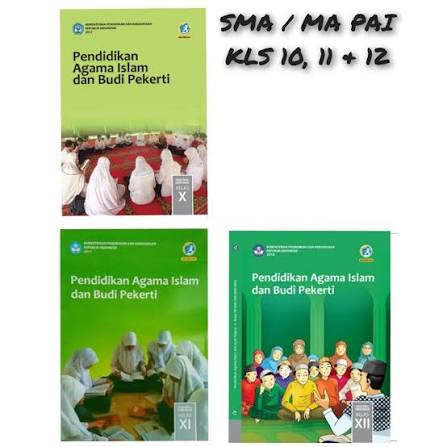 Download Buku PAI untuk SMA/SMK/MA dan Bahasa Arab untuk MA