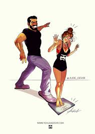 Eine Beziehung In Comic Motiven Tagtagliches Von Yehuda Adi Devir Comics Lustig Comic Lustige Comics
