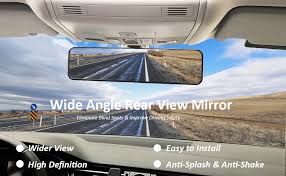 Amazon Com Rear View Mirror Kitbest Universal Car Interior Rearview Mirror Clip On Panoramic Rearview Mirror Wide Angle Convex For Cars Suv Trucks 11 4 L X 2 9 H Automotive