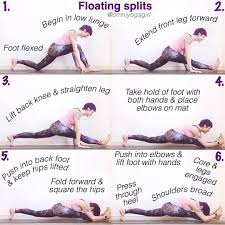 Floating Splits Tutorial Omniyogagirltips Make Sure To Warm Up With Multiple Rounds Of Sun Salutations Before Yoga Asanas Yoga Techniques Yoga Postures