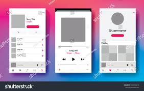 Social Media Network Inspired By Apple Music Mobile App Interface Subscription Music Player Profile Alb Social Media Network Mobile App Interface Music App