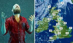 Only the first part of a postcode is needed. Uk Weather Forecast Heatwave Turns To Rain Across Britain Wales Scotland And N Ireland Weather News Express Co Uk