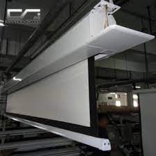 concealed tab tension v series recessed electric projector screens in ceiling motorized screen 100 inch hdtv fo projector screen projector living room theaters