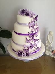 Had Made Purple Butterfly Wedding Cake Butterfly Wedding Cake Purple Wedding Cakes Wedding Cake Designs Purple