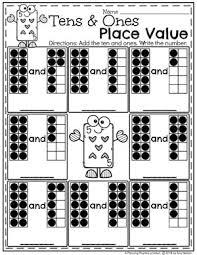 It's great practice for 1st grade common core standards for number & operations in base ten. Place Value Worksheets Planning Playtime