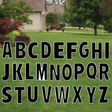 Someone wasn't paying attention—and now this zombie's bicycling days are ove. Black Alphabet Yard Sign Expression Set Stumps Party