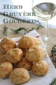 Herb Emmental Gruyere Gougeres Recipe These Pair Beautifully With White Wine See More Recipes And Party Ideas At Catchmyp Wine Food Pairing Savoury Food Food