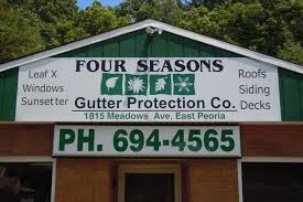 We have 1 gutter helmet locations with hours of operation and phone number. Four Seasons Gutter Protection Co East Peoria Il