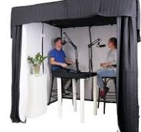 Akustická kabina EchoFree 400 - 200x200x200cm - 1300g/m2, eliminuje dozvuk,  trubkový ocelový rám