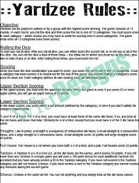 Print Your Own Yardzee Rules Instant Download Backyard Games Reception Games Yardzee Yahtzee Rules Out Of Office Message