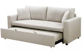 Canapé convertible très pratique qui se transforme en un lit d'appoint en seulement 3 mouvements. Canape Convertible Beige 3 Places Roby Canape Convertible Pas Cher