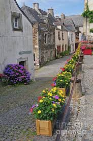 A Line Of Flowers In A French Village By Dave Mills France Travel Best Vacation Destinations Best Vacations