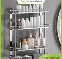 Bathroom Towel Rack Rak kamar mandi Stainless Steel Shampoo Rack Rak Bilik  Air Bathroom Storage Rack Toilet Rack